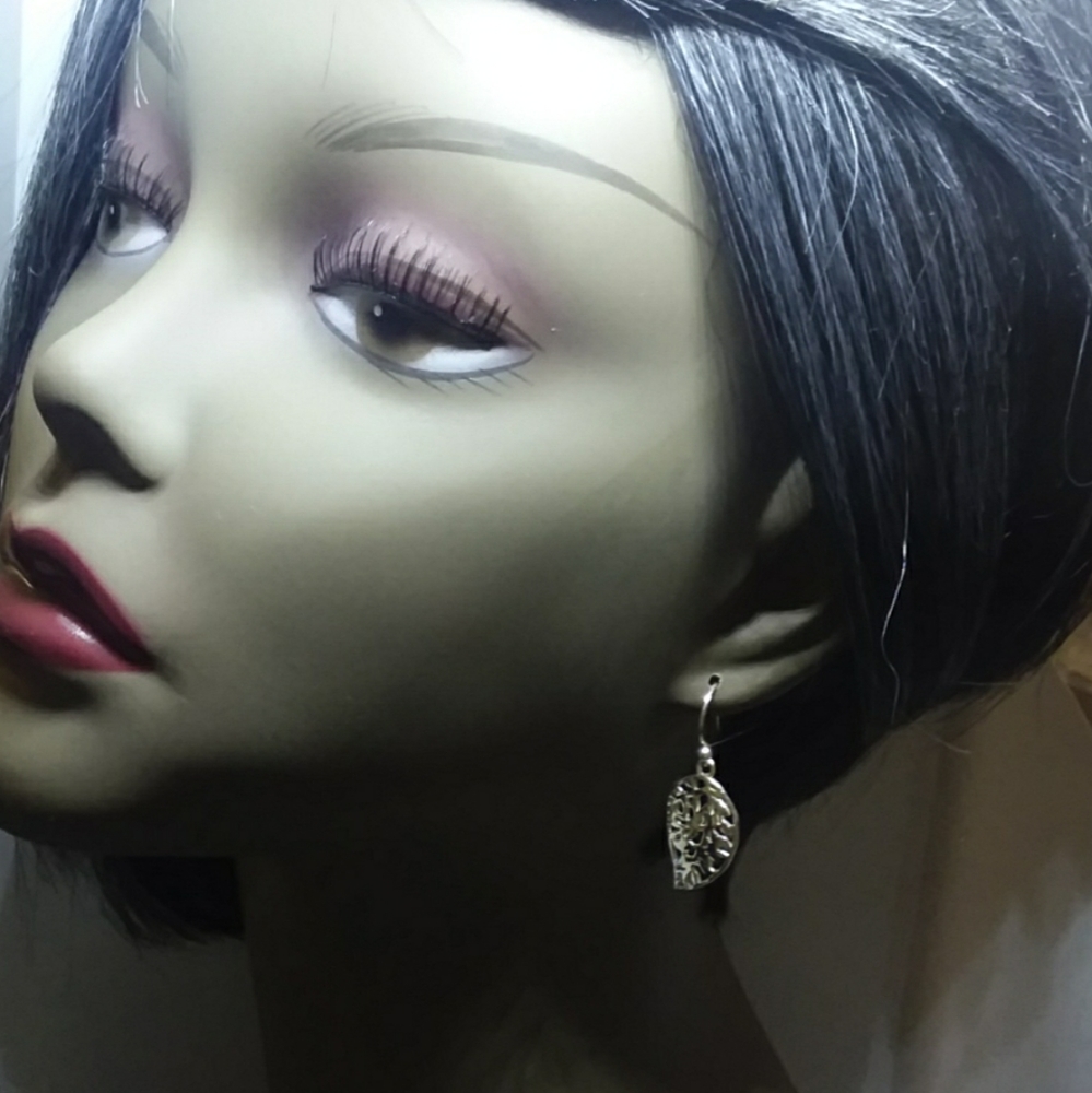 Leaf Sterling silver earrings